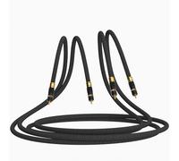 Monosaudio A202R - Cavo di collegamento RCA High End Multiple Oxy Acid Pure rame + cavo di segnale audio ibrido HiFi (1M/3.2FT)