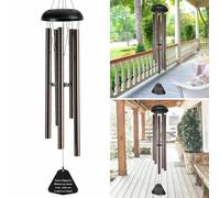 MonoSora 36Inch Tubo di Metallo Esterno Tono Profondo Basso Risonante Suono Chiesa Campana Vento Chime Per La Decorazione Domestica