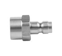MonoSora Acciaio inossidabile 7/16 20UNF a 8mm Quick Connect Adattatore per R134A Bottiglia Valvola per 1/4 SAE Filettatura Argento