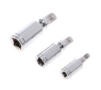 MonoSora Adattatore a bussola girevole a 360 gradi per cricchetti da 1/4", 3/8", 1/2", barra di estensione angolare in acciaio al cromo vanadio