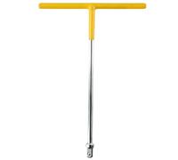 MonoSora Chiave a bussola esagonale tipo T, attacco da 1/2", acciaio al cromo vanadio ad alta resistenza, per riparazione di veicoli e moto, argento e giallo