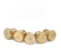 MonoSora Confezione da 5 ugelli di conversione GPL in ottone per fornelli a gas, iniettori propano/butano, dimensioni 0,5/0,65/0,7/0,87/0,95 mm, oro