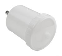 MonoSora Contenitore in plastica HVLP compatibile con connettore per spruzzatore di vernice SATA Jet per A4, bianco, 18,7 x 10,2 cm