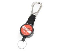 MonoSora Cordino per immersioni subacquee con gancio regolabile BCD, portachiavi in corda retrattile anti-smarrimento, per attrezzatura subacquea, in acciaio inossidabile