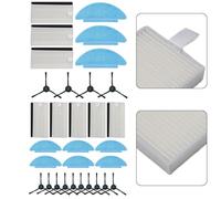 MonoSora Kit di ricambio per aspirapolvere robot Tikom L9000, Lubluelu, Laresar L6 Nex e Honor Q6 SE con spazzole laterali, filtri e panni per mocio