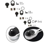 MonoSora Kit di riparazione chiave a cricchetto a 72 denti, 1/4", 3/8", 1/2", set di accessori in metallo per manutenzione automobilistica, 11 pezzi