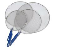 MonoSora Paraschizzi in acciaio inox per padella, set da 4 dimensioni (21 cm/25 cm/29 cm/33 cm) schermo di copertura per olio da cucina per cucinare