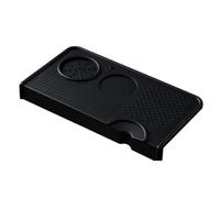 MonoSora Pressino per caffè a mano con base in silicone antiscivolo e distributore regolabile, 26,5 x 14 cm, nero