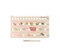 MonoSora Righello per piante in legno con fori, set di 2 attrezzi da giardinaggio multifunzione per misurare la distanza e piantare