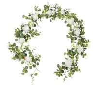 MonoSora Rose Money for Leaf Rattan Green Plant Decorative Crittografato Fiore Vine Simulato Per Decorazione di Natale
