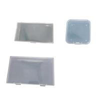 MonoSora Scatola portaoggetti in plastica trasparente per viti, componenti, creazione di gioielli e strumenti per nail art, 17,5 x 10,6 x 2,5 cm, 1 pezzo