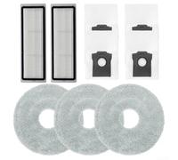 MonoSora Set completo di parti di ricambio per Cecotec, Conga, X100, X-Treme, con panni mocio, filtri e sacchetti per la polvere per la manutenzione domestica (A)