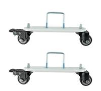 MonoSora Supporto elettrico con ruote per una facile mobilità, staffa in acciaio robusto per radiatori, capacità di carico 20 kg, per modelli con telaio A/B/C, nero