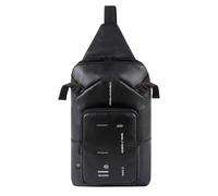 Piquadro, ,Bags ,Uomo ,Nero ,ONE SIZE Kyoto Borsa Spalla in Pelle Nera per iPad
