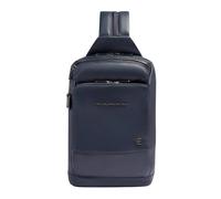 Piquadro Borsa a tracolla Monospalla in pelle 31 cm blu