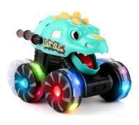 Monozoz Auto Giocattolo Dinosauro,Modello di Automobile Giocattolo Interattiva con Luce,Modello Veicolo Dinosauro Che Si Premendo - per Bambini e Bambine Piccoli Compleanni Feste di Natale Giorno dei