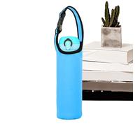 Monozoz Borsa termica per bottiglie d'acqua, borsa per bottiglia d'acqua isolata | Custodia protettiva con fibbia in neoprene per tazze in acciaio e bicchieri di vetro, blu cielo, Refer to
