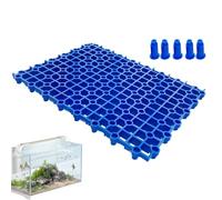 Monozoz Filtro inferiore per serbatoio di tartaruga, pannello filtrante di sabbia e,Tampone filtrante per fondo acquario in tavole di splicing | Forniture per piccoli animali