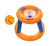 Monozoz Giocattoli Basket Basketball Acquatico, Set di cestini da Basket Piscina | Gioco di Pallacanestro Gonfiabile Galleggiante con Palloncino | Giocattoli Acquatici Portatili, Giochi Piscina