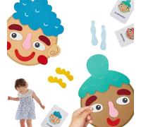 Monozoz Giocattolo di apprendimento sociale ed emotivo, giocattolo emotivo per - adesivi in feltro divertenti per l'apprendimento sociale ed emotivo | Kit di emoticon in feltro multiplayer