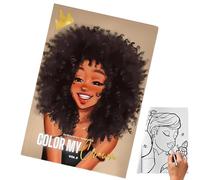 Monozoz Libro Da Colorare,25 Pagine Di Illustrazioni Femminili E Artigianato,Giocattolo Per Attività Di Colorare - Per Adulti Adolescenti Rilassamento Pratica Mindfulness Casa Viaggio