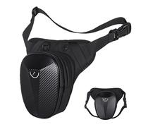 Monozoz PACCHETTA BAGGI A, BASSAGGIO DELLA GUADA PER UOMINI | Cascia per le gambe di archiviazione espandibile,Borsa in vita casual della moda impermeabile per andare in bicicletta per motociclette