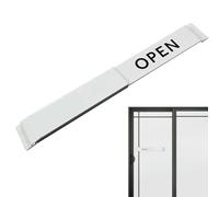 Monozoz Pannello aperto per porta aziendale, cursore pannello porta | Open Signs Pannello porta scorrevole per la privacy,Indicatore di porta del cursore del testo colorato