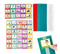 Monozoz Programma Giornaliero per Bambini, Tabella di Routine mattutina della buonanotte - 60 Carte tascabili di Routine comportamentale per Aula