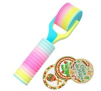 Monozoz Rullo Per Pittura Con Gemme | Utensile Per Artigianato Con Presa Facile, Largo E Superficie Liscia | Rullo Per Ricamo Con Strass | Per Adulti, Adolescenti, Famiglia, Amici, Ragazzi, Ragazze