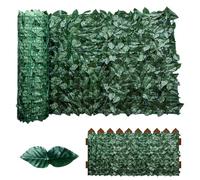 Monozoz Schermo Per La Privacy Da Esterno | fogliame 48 x 300 cm,Schermo Privacy Siepe Artificiale Recinzione - per Festival Eventi Balcone Giardino Cortile Sfondo Matrimonio Bar Muro e Ristorante