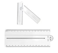 Monozoz Strumento di misurazione angolare, righello da disegno angolare, strumento di misurazione multifunzione per goniometro angolare, righello per disegno ad angolo, strumento preciso per