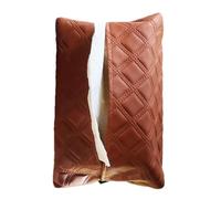 Monozoz Supporto per fazzoletti per sedile posteriore per auto, supporto per fazzoletti per poggiatesta per auto | Coperchio per scatola per fazzoletti in pelle PU rettangolare | Dispenser di