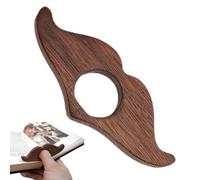 Monozoz Supporto per la pagina di Libro di Pollice Supporto di Pagina di Libro in Legno | Segnalibro in Legno per i lettori - Segnalibro portatile leggero biblioteca, per la Lettura del