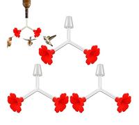 Monozoz Tubo Per La Mangiatoia Dei,Tubo e Tappi | Le Mangiatoie Per Con Doppia Testa E Punta Floreale Per Esterno - Per Giardino Cortile Balcone
