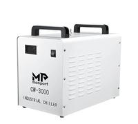 Monport Raffreddatore d'acqua CW3000 Cooler&Chiller Industriali 9L Serbatoio di Raffreddamento dell'acqua 0.6hp 2.4Gal/min Water Cooling per Laser Co2 per Cooling Tubo Laser CO2 per Incisore Laser 40W