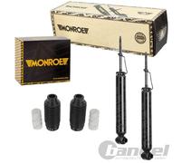MONROE 2x Ammortizzatore + Protection-Kit Frontale Adatto A per Ford Kuga I 2.0
