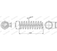 MONROE 2x Molle ammortizzatori Assale posteriore Compatibilità con AUDI A4 Sedan 8D2, B5 Lunghezza:390mm Diametro esterno:112,0mm SP0675