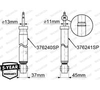 MONROE 376240SP Ammortizzatore per VW