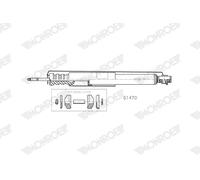 MONROE Ammortizzatore Posteriore Teleskop-Stoßdämpfer per Suzuki Evento Mf