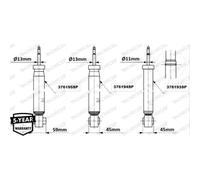 MONROE Ammortizzatori Posteriore Per VW Golf VII 5G1 BE1 AM1 AN1 Audi A3