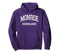 Monroe Area High School HS Monroe GA Retro Sports Felpa con Cappuccio