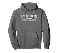 Monroe, Michigan Felpa con Cappuccio