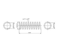 MONROE Molle Fahrkwersfeder Posteriore per Volvo V60 155 157 2.0 T4 T5 S60 II