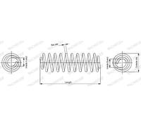 MONROE SE2801 Molla autotelaio per FIAT,OPEL,VAUXHALL