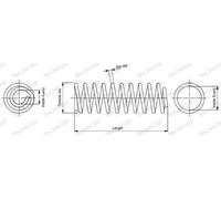MONROE SP2475 Molla autotelaio per FORD