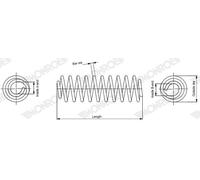 MONROE SP4442 Molla autotelaio per OPEL,VAUXHALL