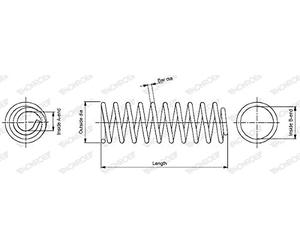 MONROE SUSPENSION SPRING | SP3473 | REAR | FOR SMART CITY-COUPE 1998-2004 | OE-MATCHING QUALITY | RIDE COMFORT & STABILITY