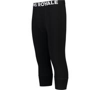 Mons Royale Cascade Merino Base Layer 3/4, pantaloni termici, uomo, nero M(50) Black