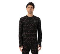 Mons Royale Cascade Merino Flex 200 LS - maglietta tecnica - uomo S Black/Brown man Zq - Regenerative Strong Wool,Lana Merino