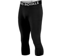 Mons Royale - Collant tecnici in Lana Merino - Cascade M Merino Base Layer 3/4 Legging Black per Uomo - Taglia XL - Nero